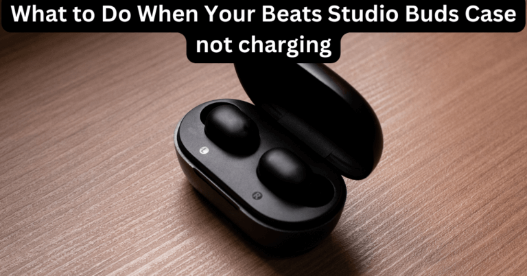 Beats Studio Buds Case not charging